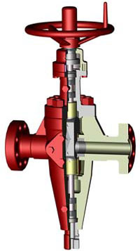 M expanding gate valve